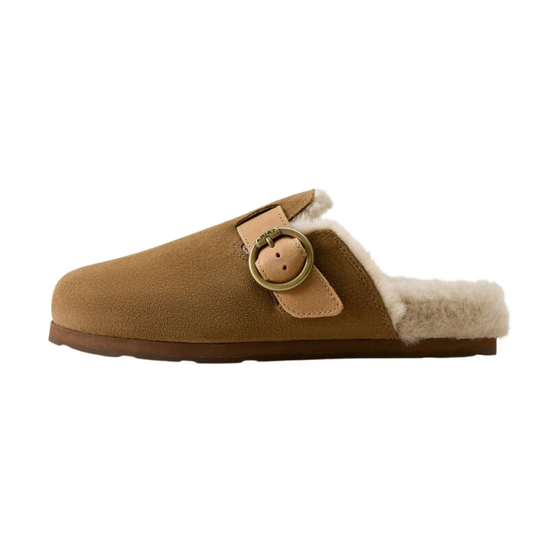 Ariat Women's Country Mule Sherpa in Ranch Brown Suede