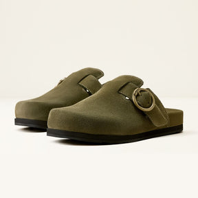 Ariat Women's Country Mule in Olive Suede