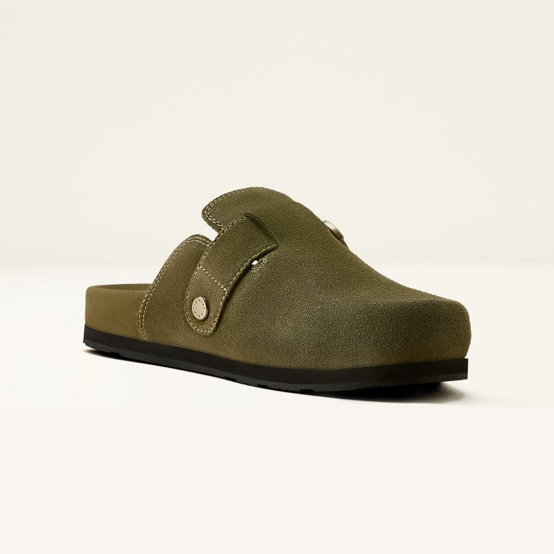 Ariat Women's Country Mule in Olive Suede