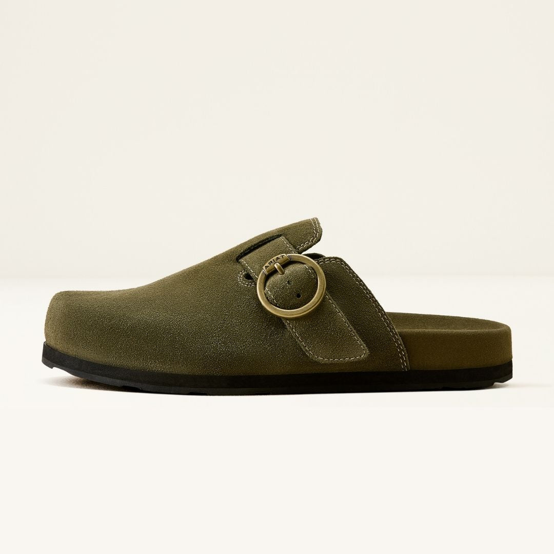 Ariat Women's Country Mule in Olive Suede