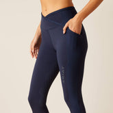 Ariat Women's Eos Chic Half Grip Tight in Navy Eclipse