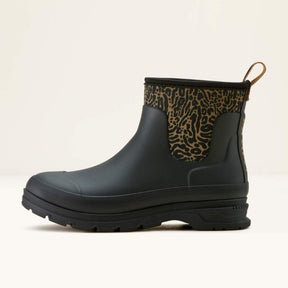 Ariat Women's Kelmarsh Shortie Boot in Black Ocelot Print
