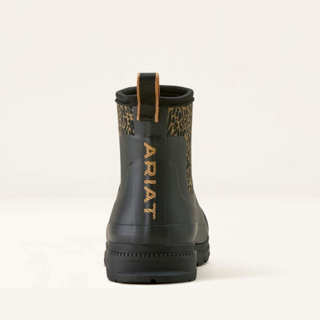 Ariat Women's Kelmarsh Shortie Boot in Black Ocelot Print