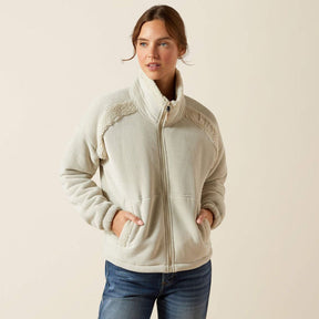 Ariat Women's Lafayette Full Zip Fleece Jumper in Pelican
