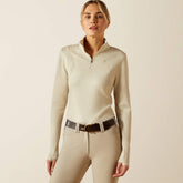 Ariat Women's Lucent Quarter Zip Baselayer in Pelican