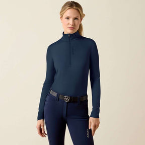 Ariat Women's Lunaveil Half Zip Baselayer in Navy