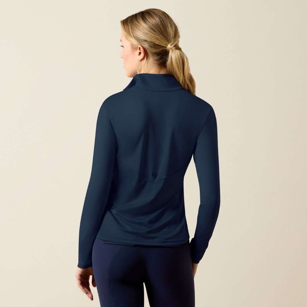 Ariat Women's Lunaveil Half Zip Baselayer in Navy