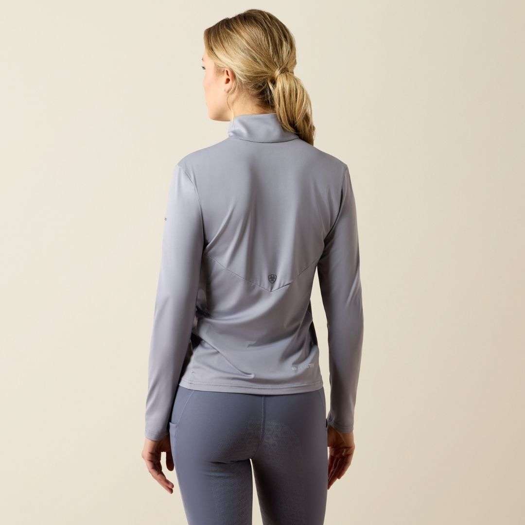Ariat Women's Lunaveil Half Zip Baselayer in Quicksilver