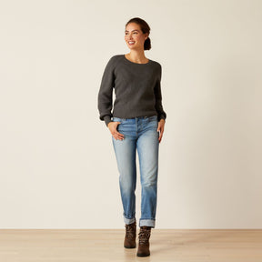 Ariat Women's Malvern Jumper in Charcoal