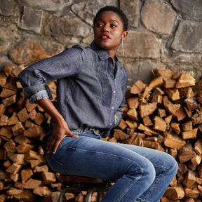 Ariat Women's Oban Shirt in Tencel Denim