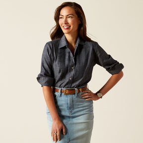 Ariat Women's Oban Shirt in Tencel Denim