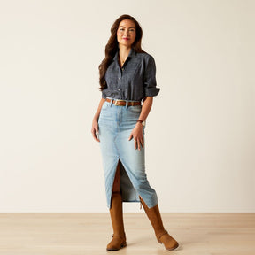 Ariat Women's Oban Shirt in Tencel Denim