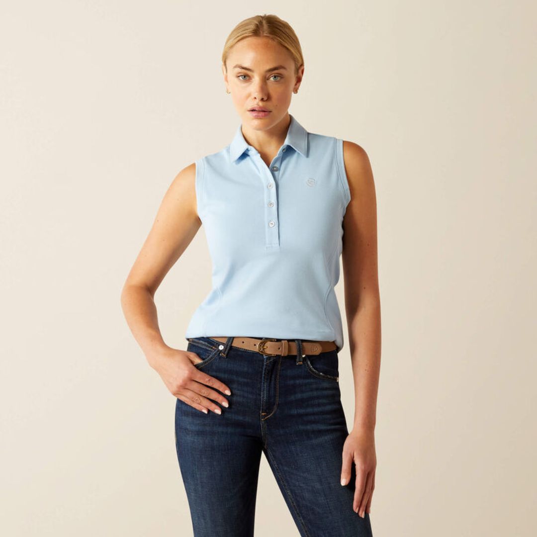 Ariat Women's Prix 3.0 Polo Shirt in Blue Bell