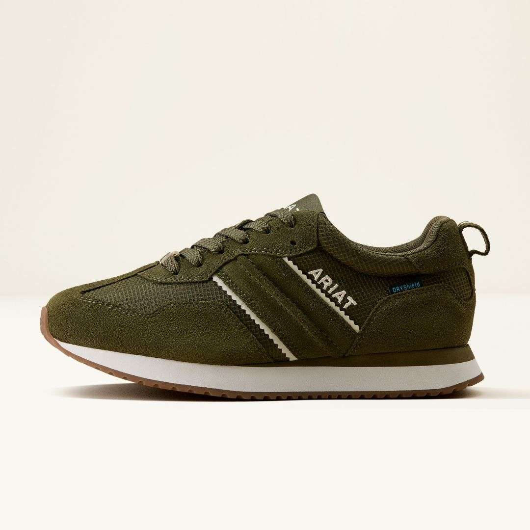 Ariat Women's Ranch Runner Waterproof Shoe in Olive Night