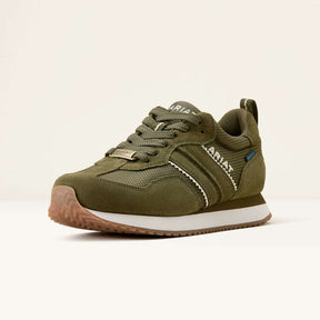 Ariat Women's Ranch Runner Waterproof Shoe in Olive Night