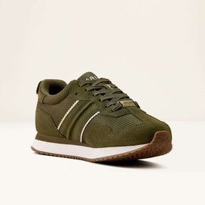 Ariat Women's Ranch Runner Waterproof Shoe in Olive Night