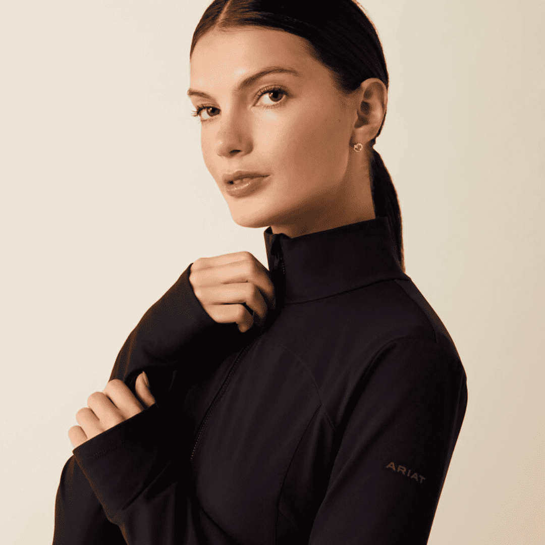 Ariat Women's SolVeil Full Zip Sweatshirt in Black