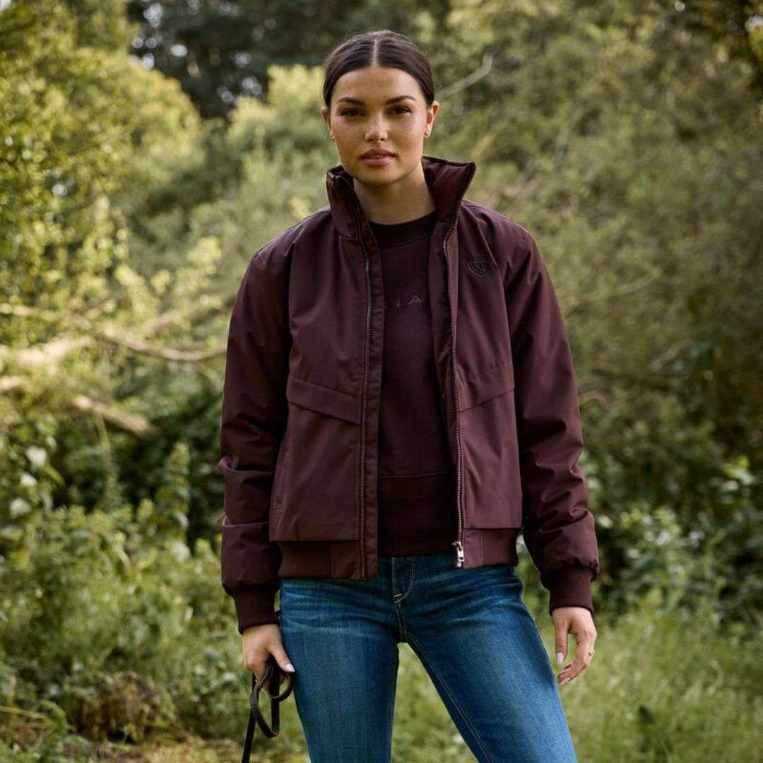 Ariat Women's Stable Insulated Jacket in Chocolate Plum