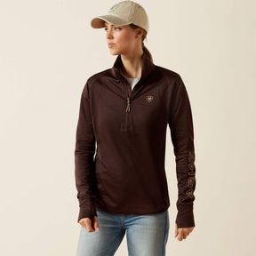 Ariat Women's Team Equestrian Half Zip Jumper in Java