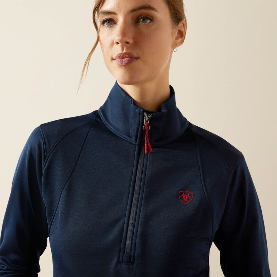 Ariat Women's Team Equestrian Half Zip Jumper in Navy