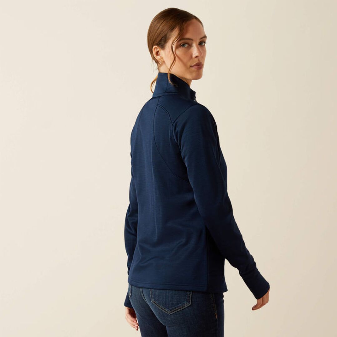 Ariat Women's Team Equestrian Half Zip Jumper in Navy