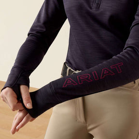 Ariat Women's Team Equestrian Half Zip Jumper in Odyssey Grey