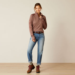 Ariat Women's Tek Team 1/2 Zip Jumper in Twilight Mauve