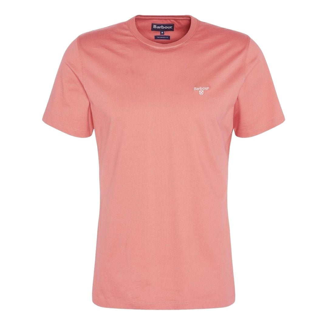 Barbour Men's Essential Sports T-Shirt in Pink Clay