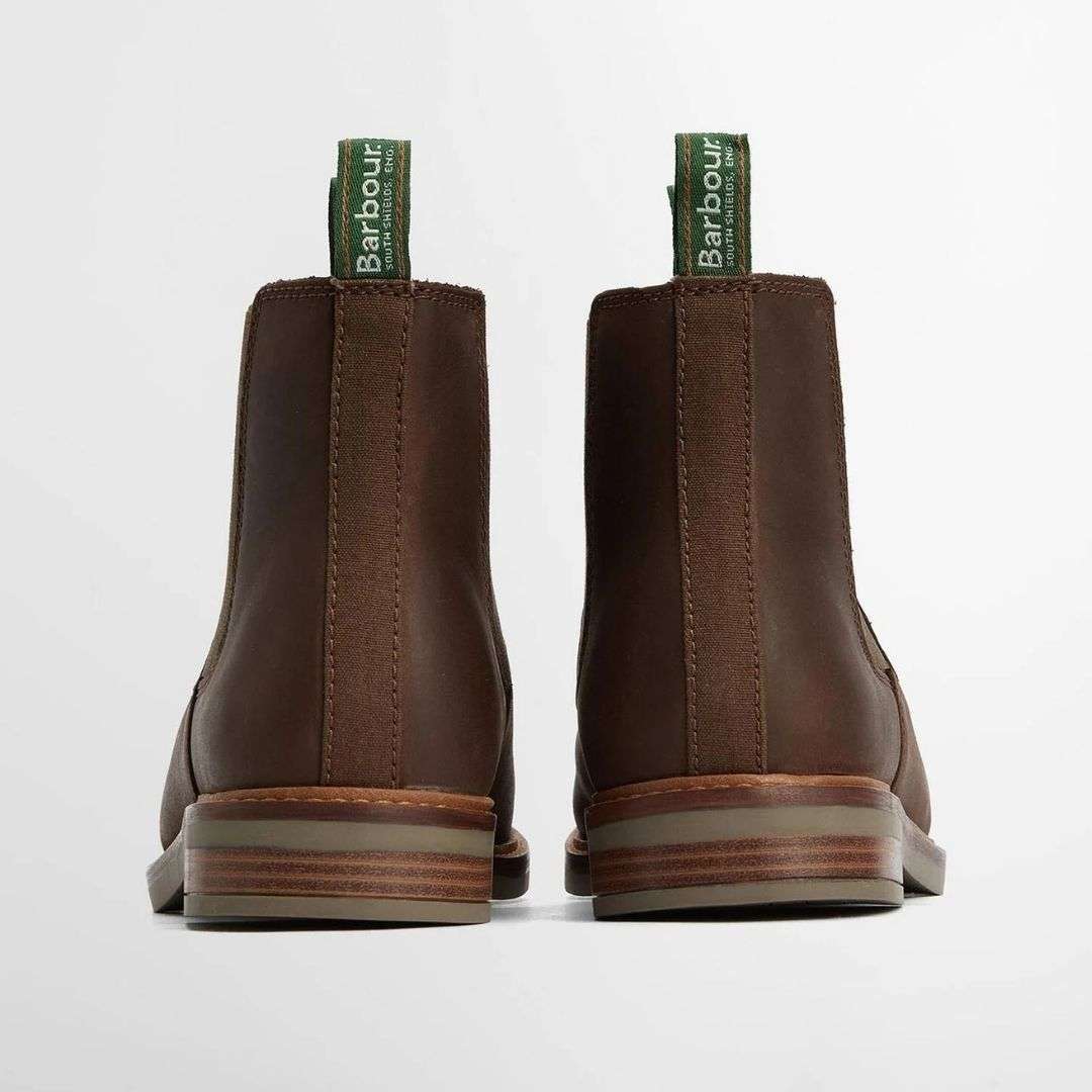 Barbour Men's Farsley Chelsea Boots in Chocolate