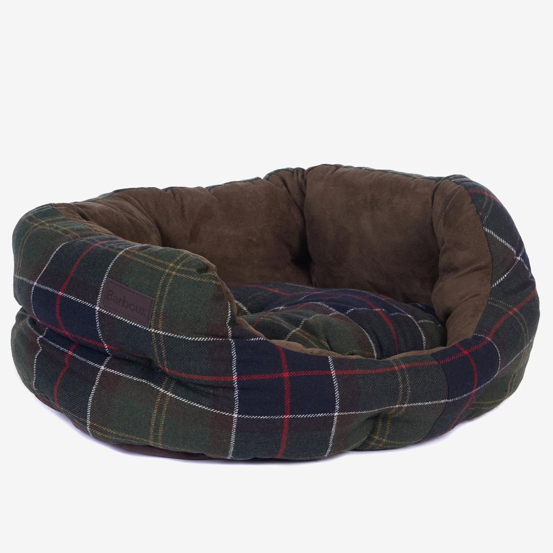 Barbour 24in Luxury Dog Bed in Classic Tartan