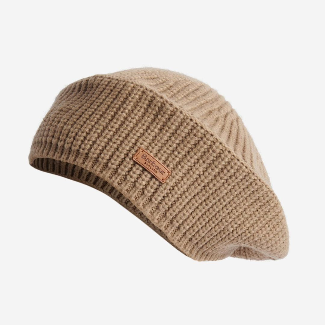 Barbour Beldon Beret Hat in Honey