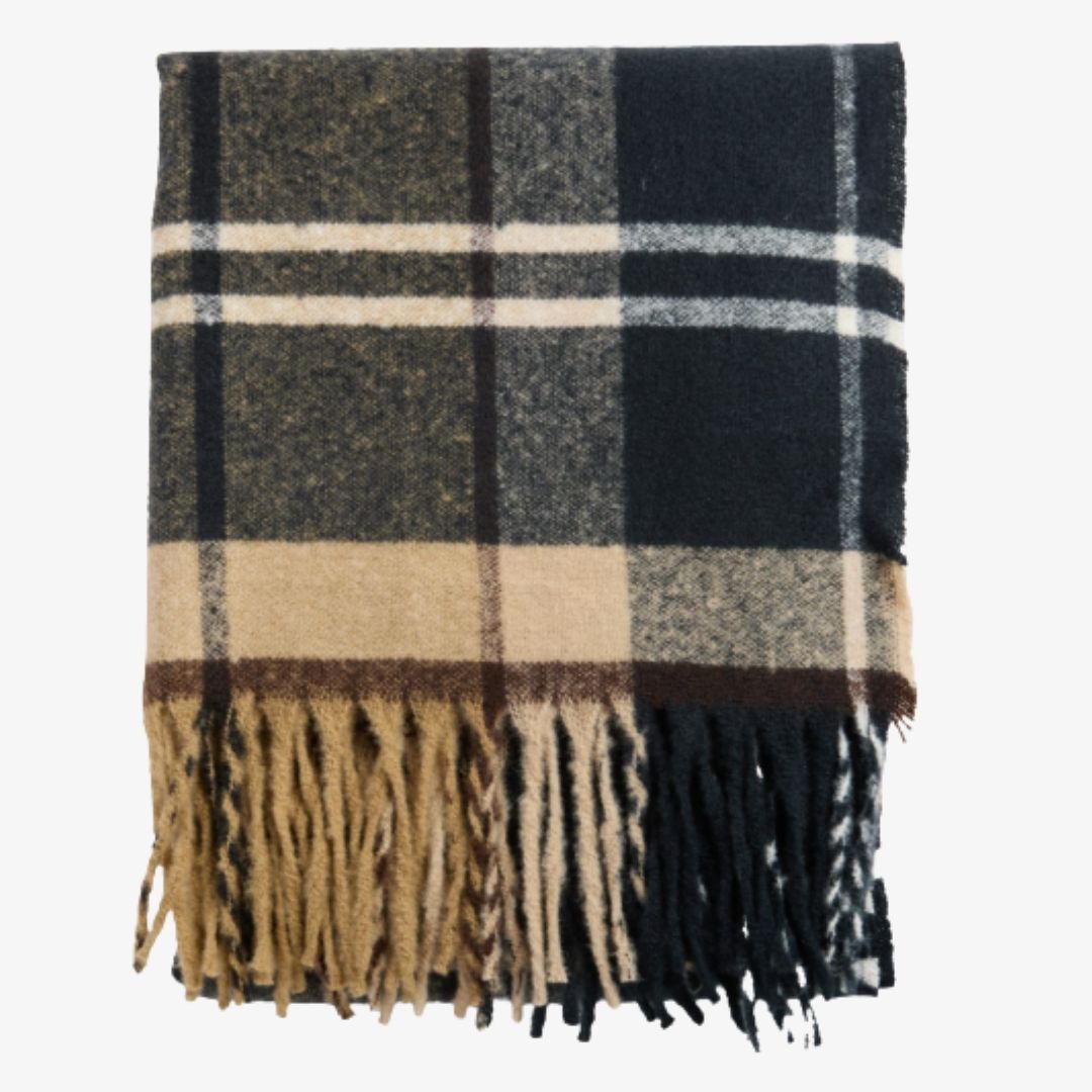 Barbour Deanna Tartan Scarf in Birchwood Dress