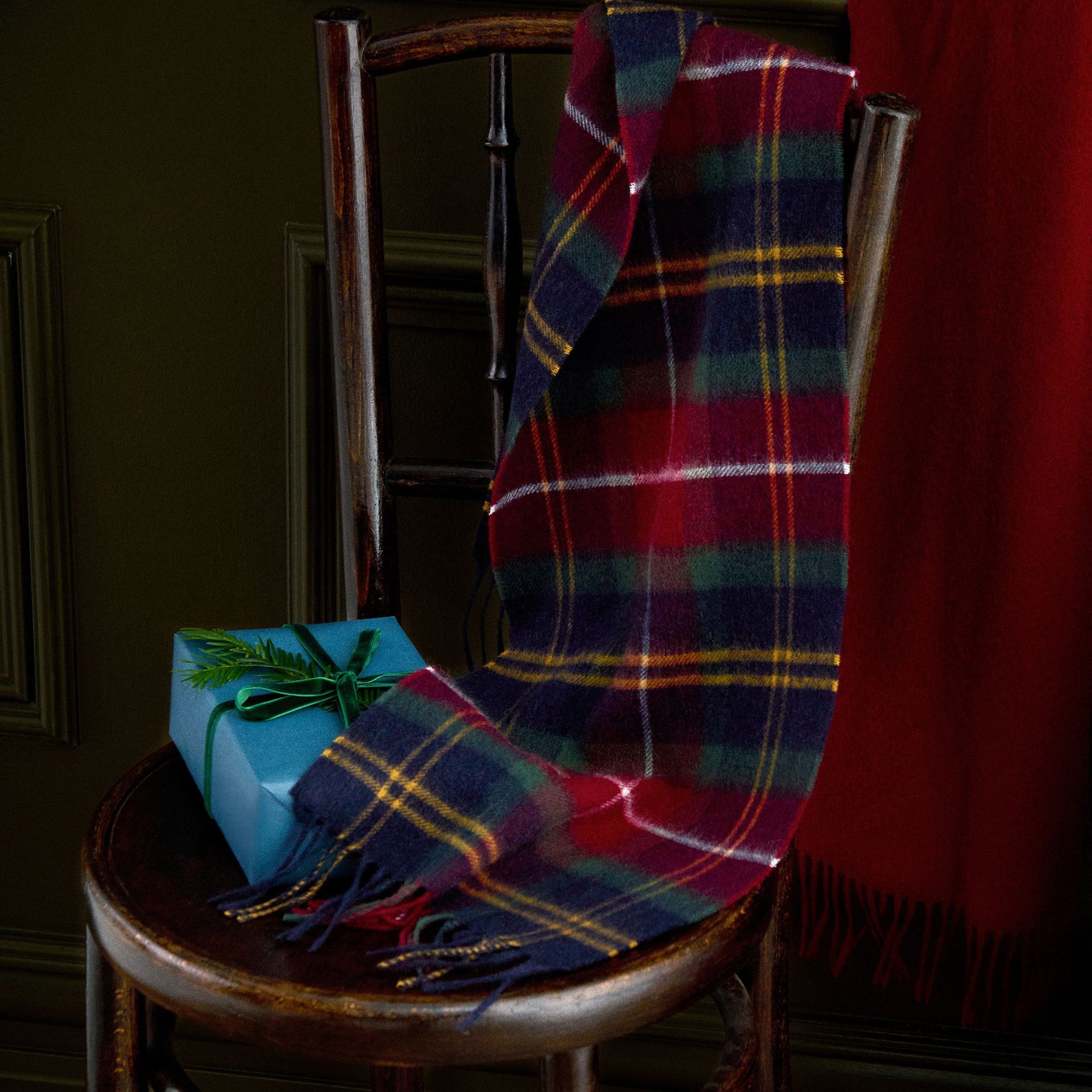 Barbour Deanna Tartan Scarf in Winterberry