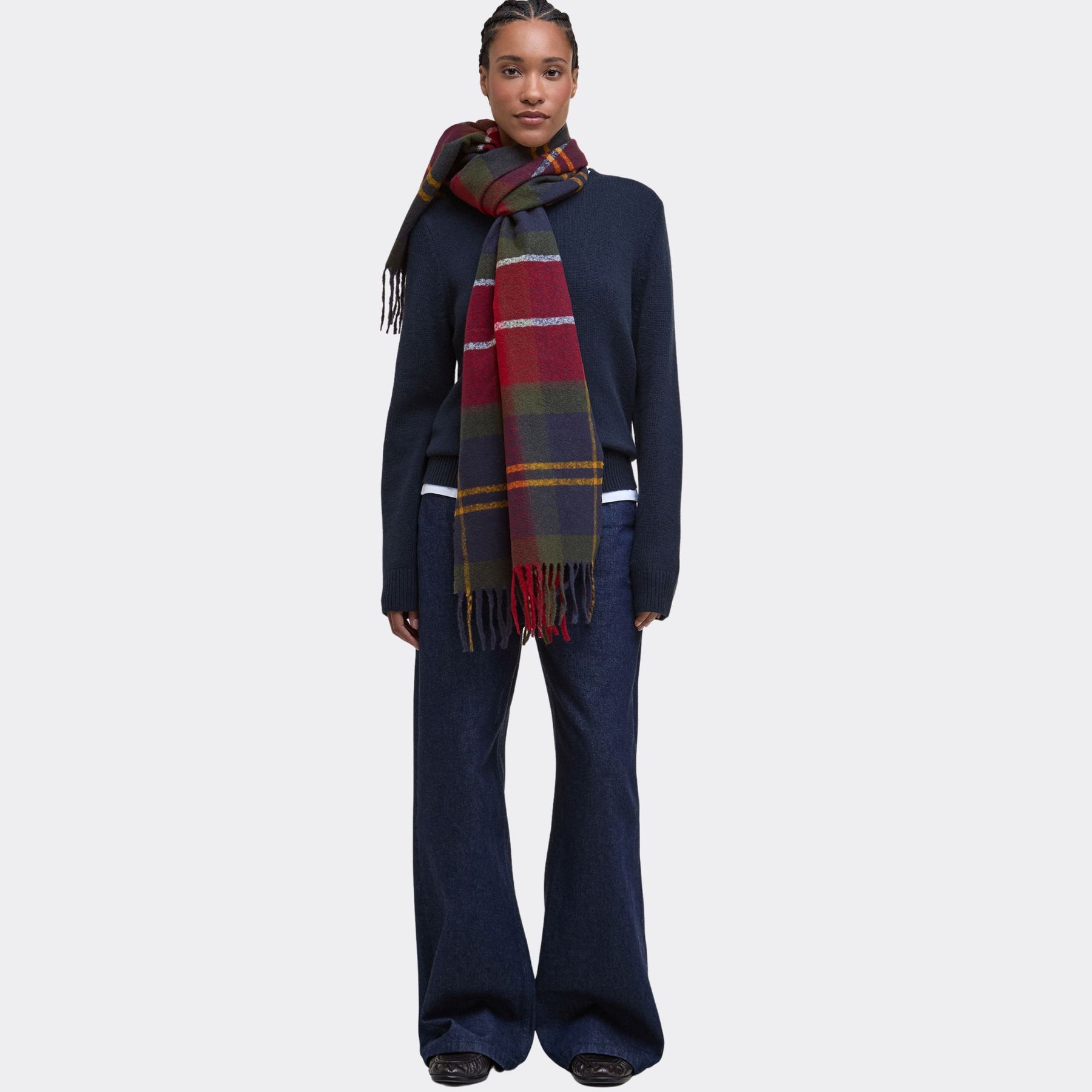 Barbour Deanna Tartan Scarf in Winterberry