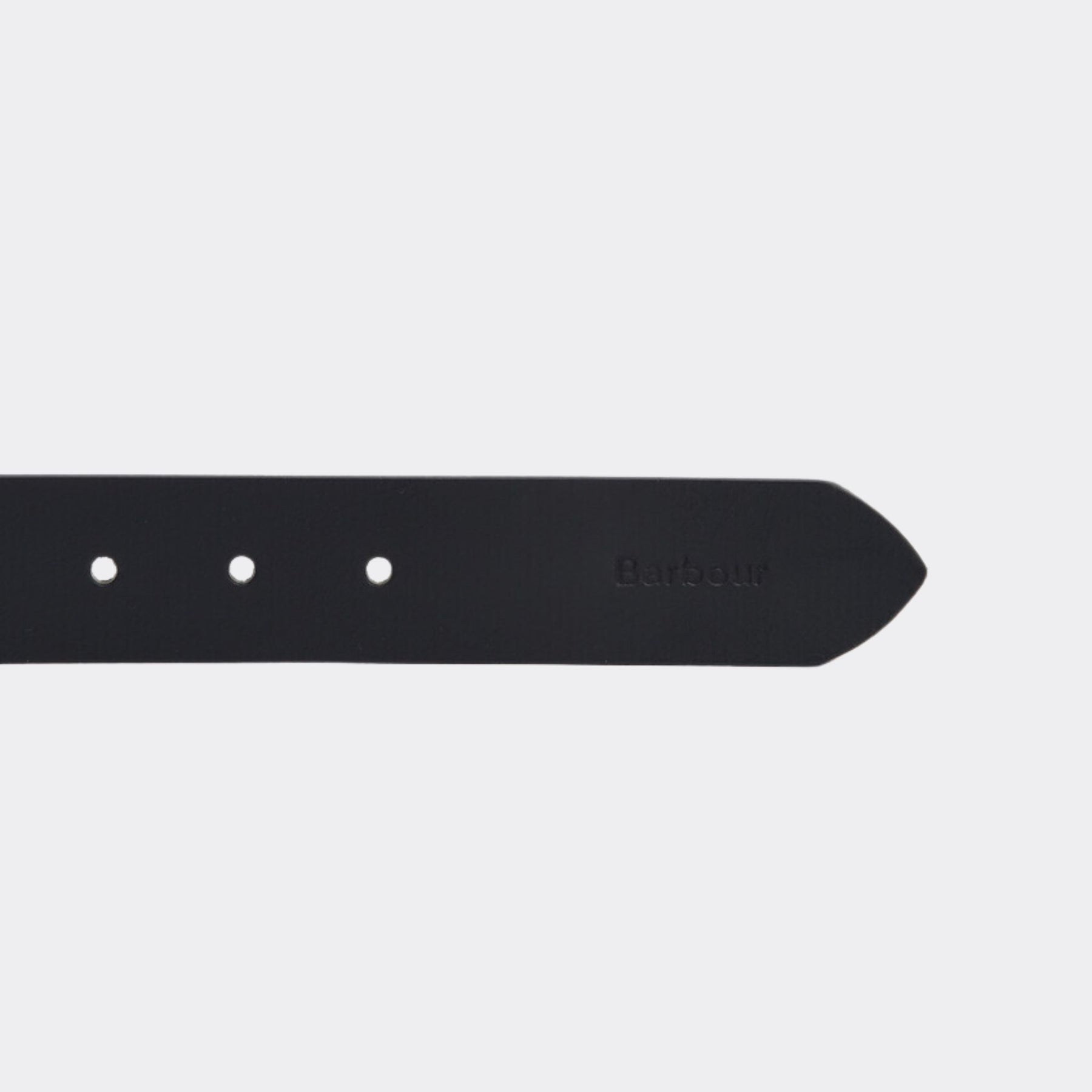 Barbour Esk Leather Belt in Black