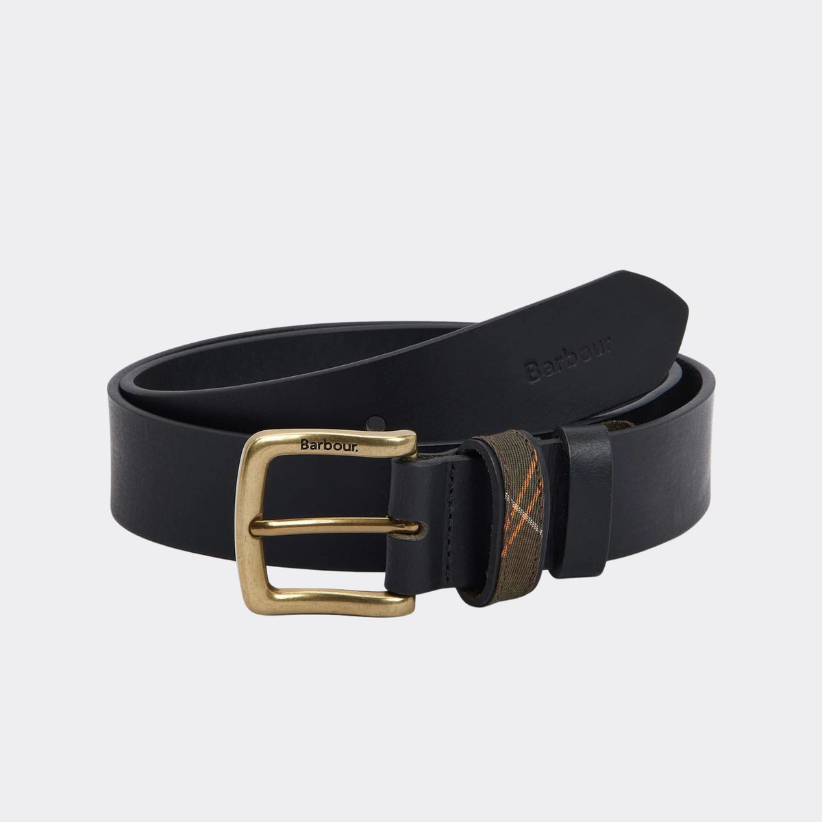 Barbour Esk Leather Belt in Black