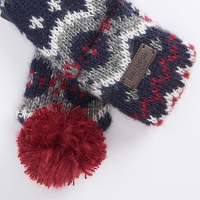 Barbour Fair Isle Dog Scarf in Blue Granite