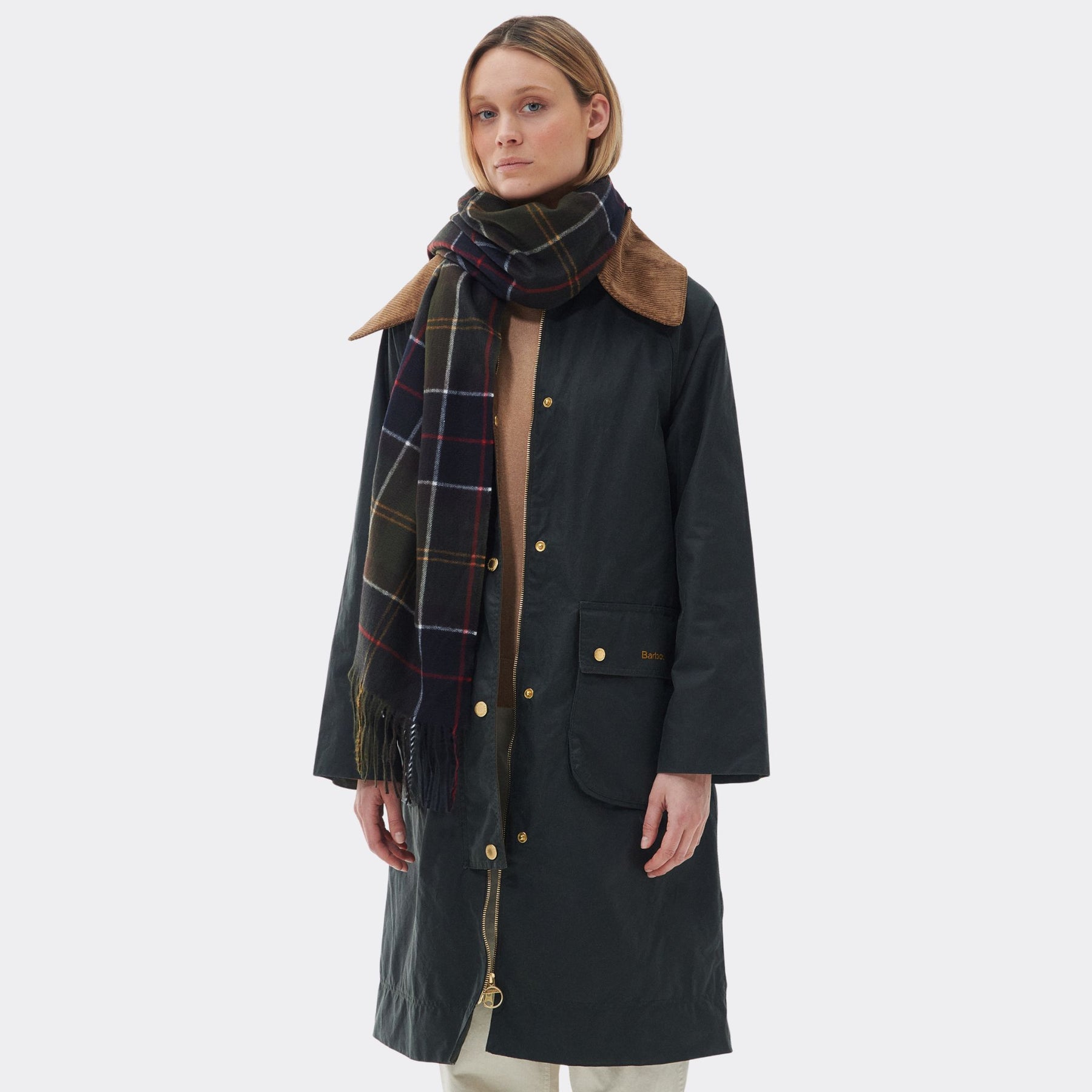 Barbour Hailes Tartan Scarf in Classic Tartan