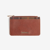 Barbour Laire Card Holder in Brown & Classic Tartan