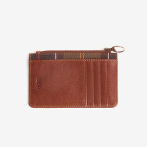 Barbour Laire Card Holder in Brown & Classic Tartan