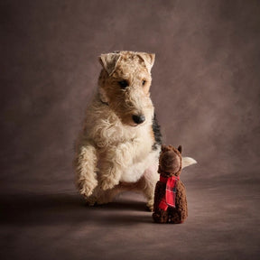 Barbour Llama Dog Toy in Brown