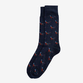 Barbour Mavin Pheasant Socks in Navy