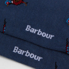 Barbour Mavin Pheasant Socks in Oceana Blue