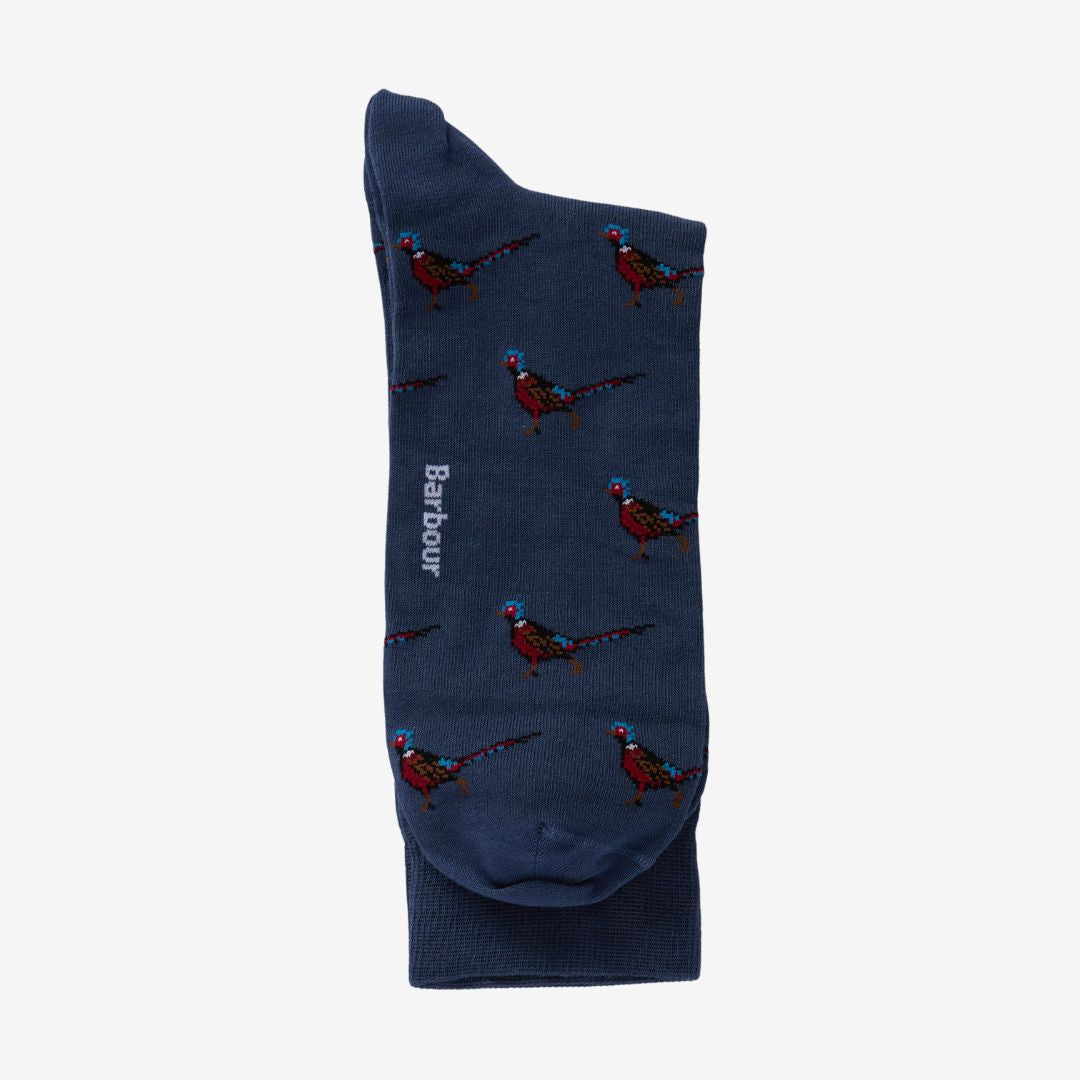 Barbour Mavin Pheasant Socks in Oceana Blue