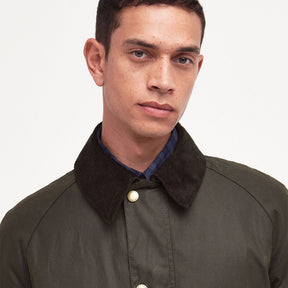 Barbour Men's Ashby Waxed Jacket in Olive