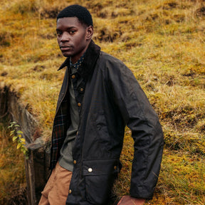 Barbour Men's Ashby Waxed Jacket in Olive