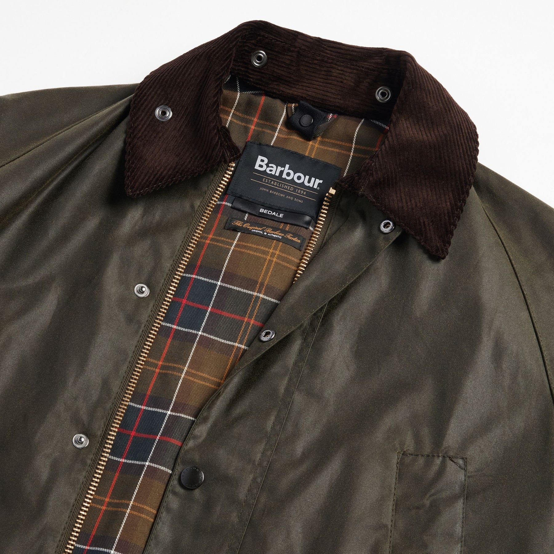 Barbour Men's Bedale Waxed Jacket in Archive Olive