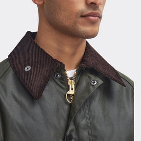 Barbour Men's Bedale Waxed Jacket in Archive Olive