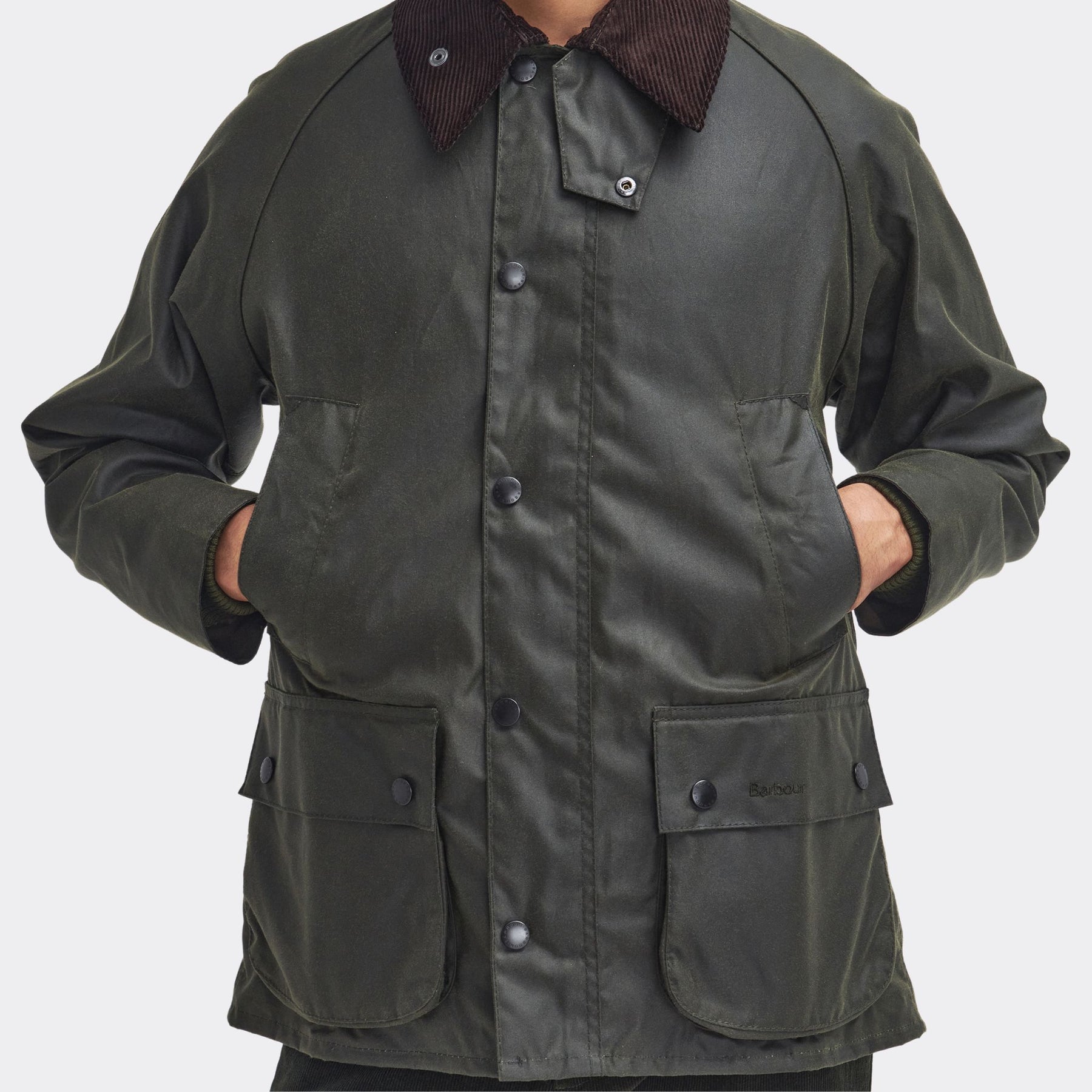Barbour Men's Bedale Waxed Jacket in Archive Olive