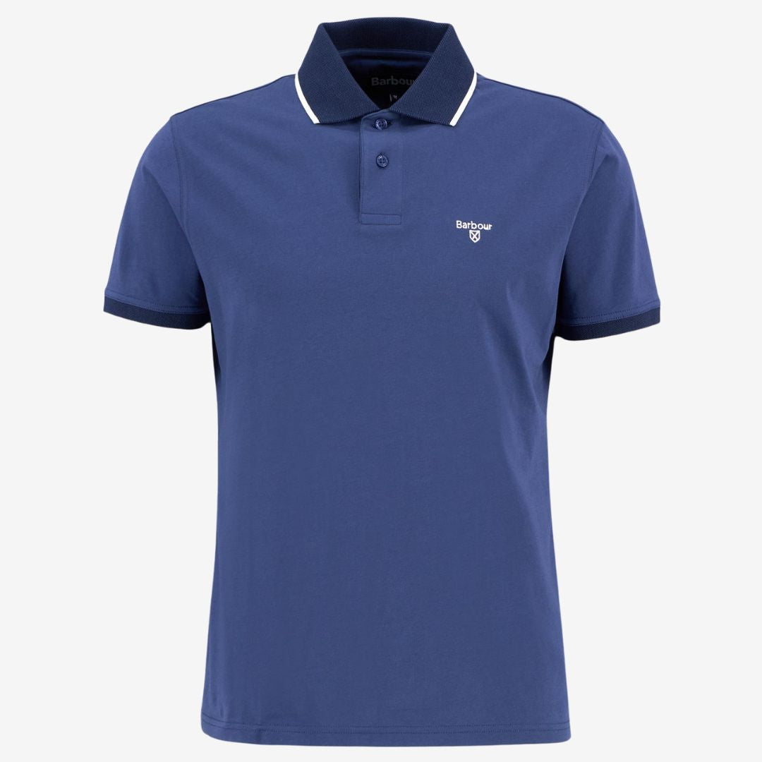 Barbour Men's Cornsay Short-Sleeved Polo Shirt in Oceana